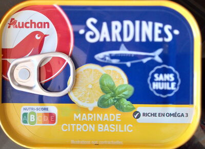 Sardines au citron et au basilic sans huile - Produit