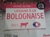 Lasagne à la Bolognaise Gratinée au Four - Produit