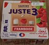 Yaourt Juste 3 saveur Framboise - Product