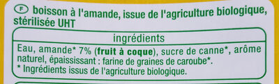 Amande Bio - Ingredients - fr