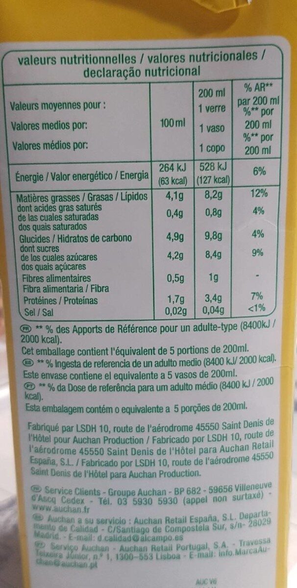 Amande Bio - Nutrition facts - fr