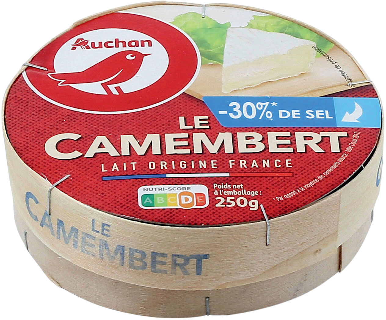 Le CamembertSel Réduit de 30% ** Par rapport à la moyenne des camemberts (source : table Ciqual 2013) - Product - fr