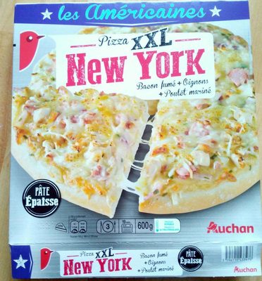 Pizza XXL New York - Bacon fumé + Oignons + Poulet mariné - Produkt - fr