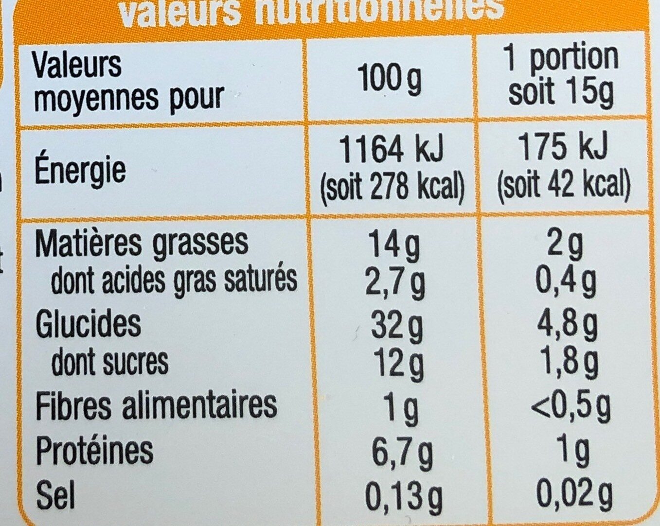Les desserts - Crêpes moelleuses à la vanille - Nutrition facts - fr