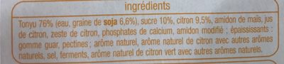 Soja Citron - Ingredientes - fr