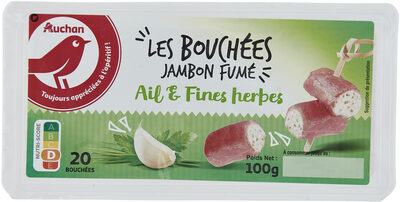 "Les Bouchées jambon fumé" ail et fines herbes - Product - fr