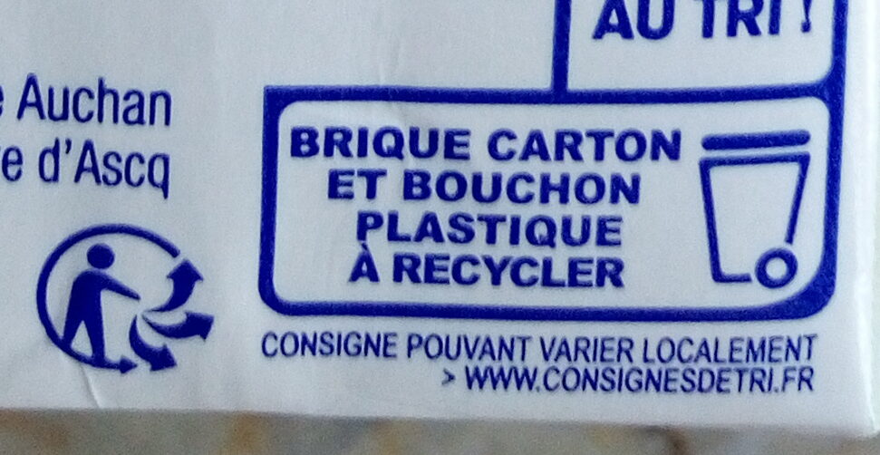Soja cuisine 5% mg - Recycling instructions and/or packaging information - fr