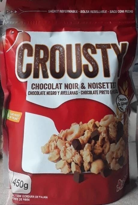 Crousty chocolat noir et noisettes - Product - fr