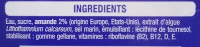 Boisson végétale AMANDE - Ingrédients
