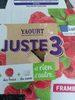 Yaourt juste 3 - Producto