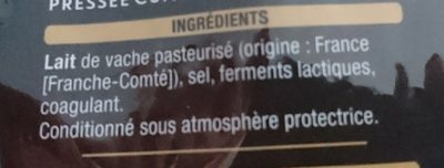 Emmental Dégustation - Lait de Franche-Comté - Râpé - Ingredients - fr