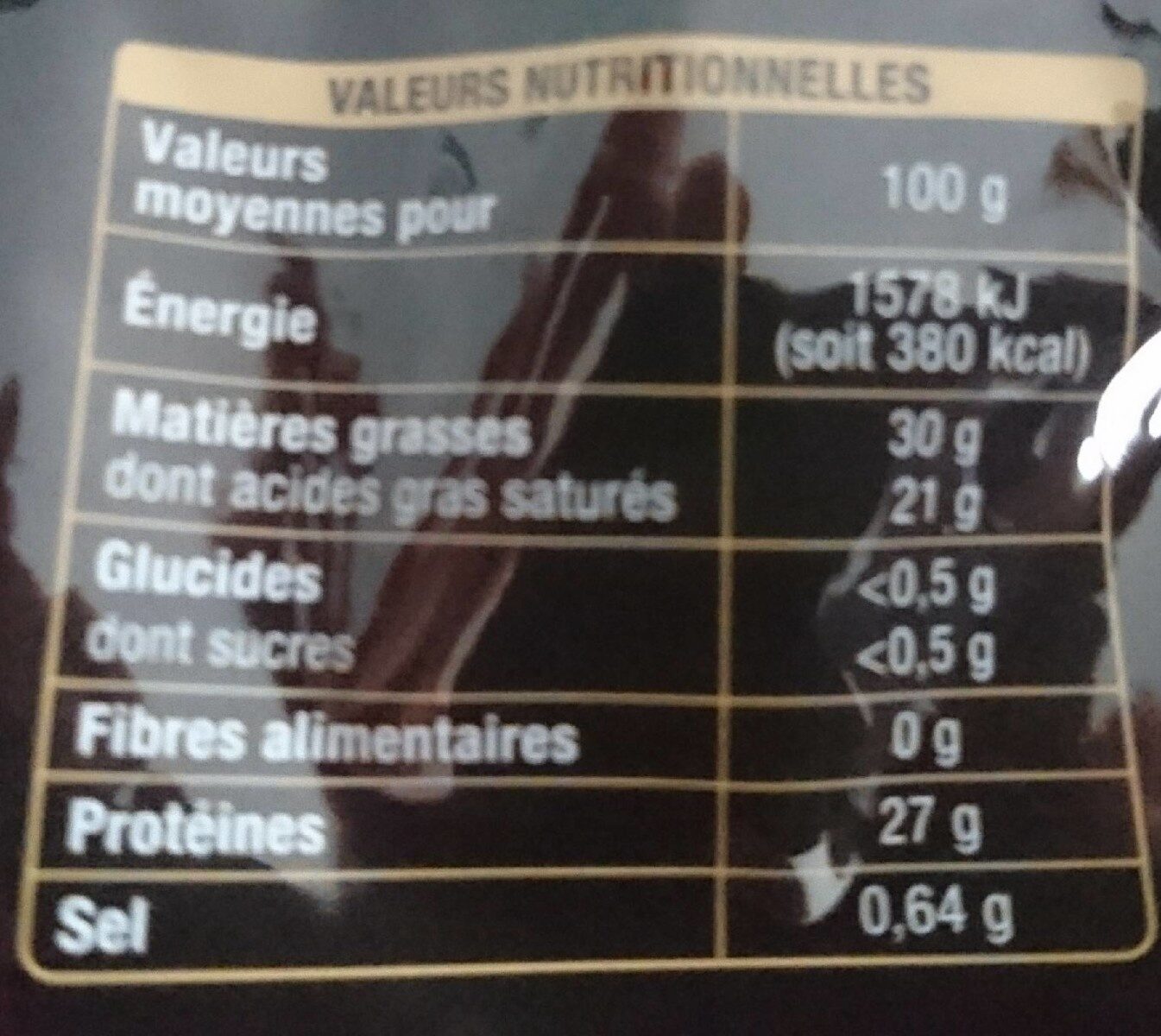 Emmental Dégustation - Lait de Franche-Comté - Râpé - Nutrition facts - fr