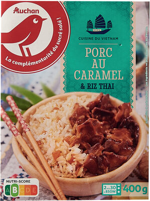 Cuisine du VietnamPorc caramel et riz thaï - Product