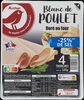 Blanc de poulet réduit en sel de 25%**** réduit de 25% par rapport à la moyenne des blancs de poulet cuits traités en salaison qualité supérieur du marché - Product