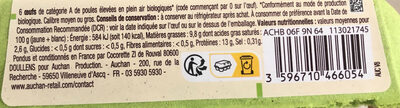 Oeufs Bio plein air - Ingredients - fr