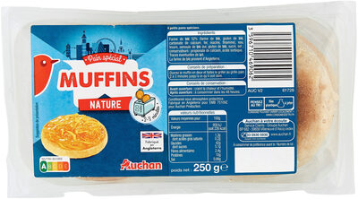 Muffins nature x4 - Product - fr