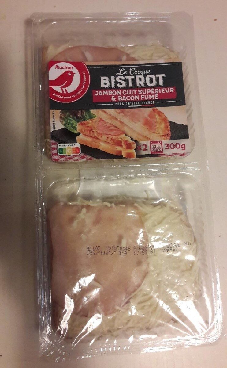 Le Croque Bistrot - Jambon cuit supérieur et bacon fumé - Product - fr