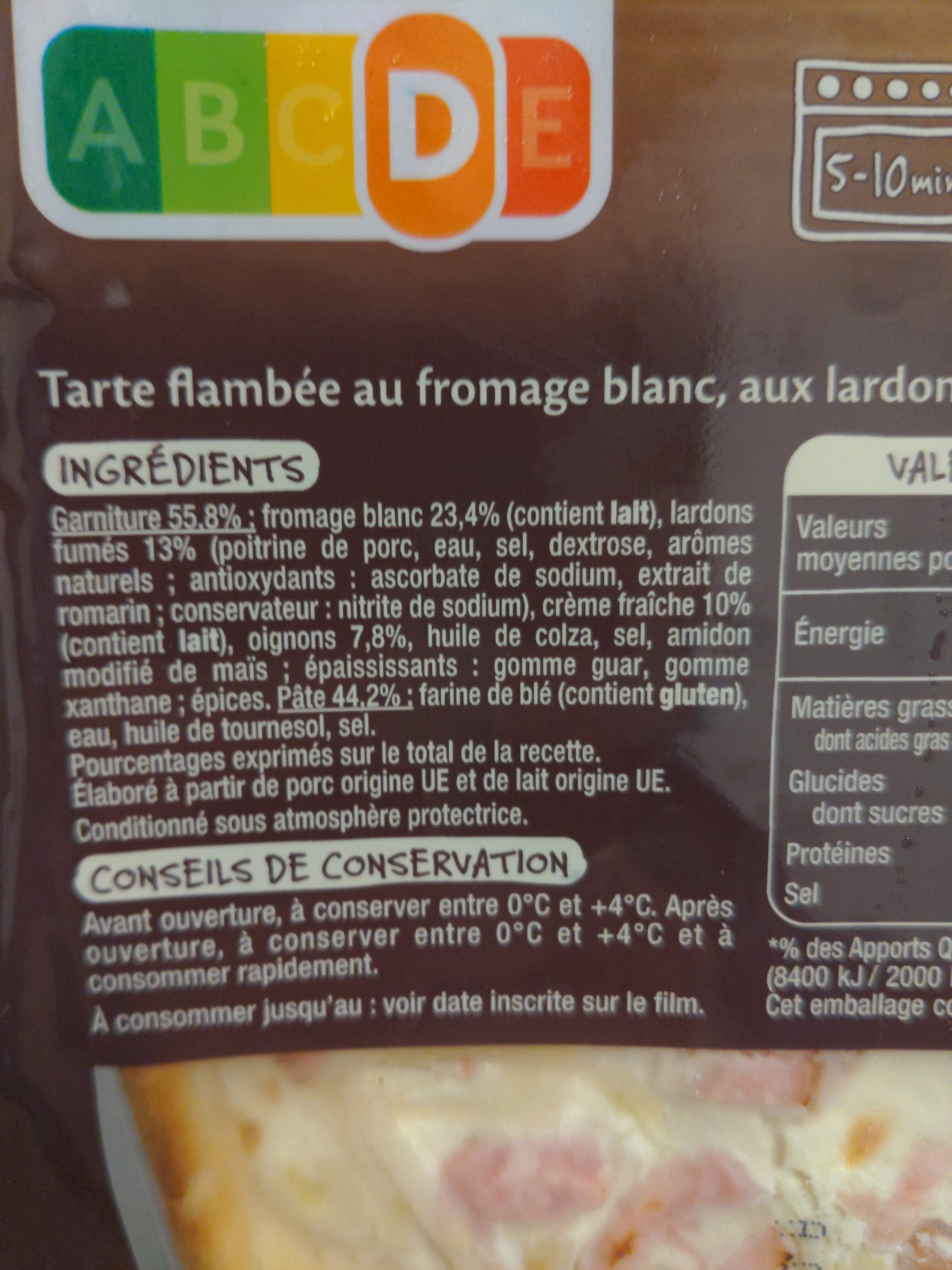 Flammekueche - Recette alsacienne - Ingredients - fr
