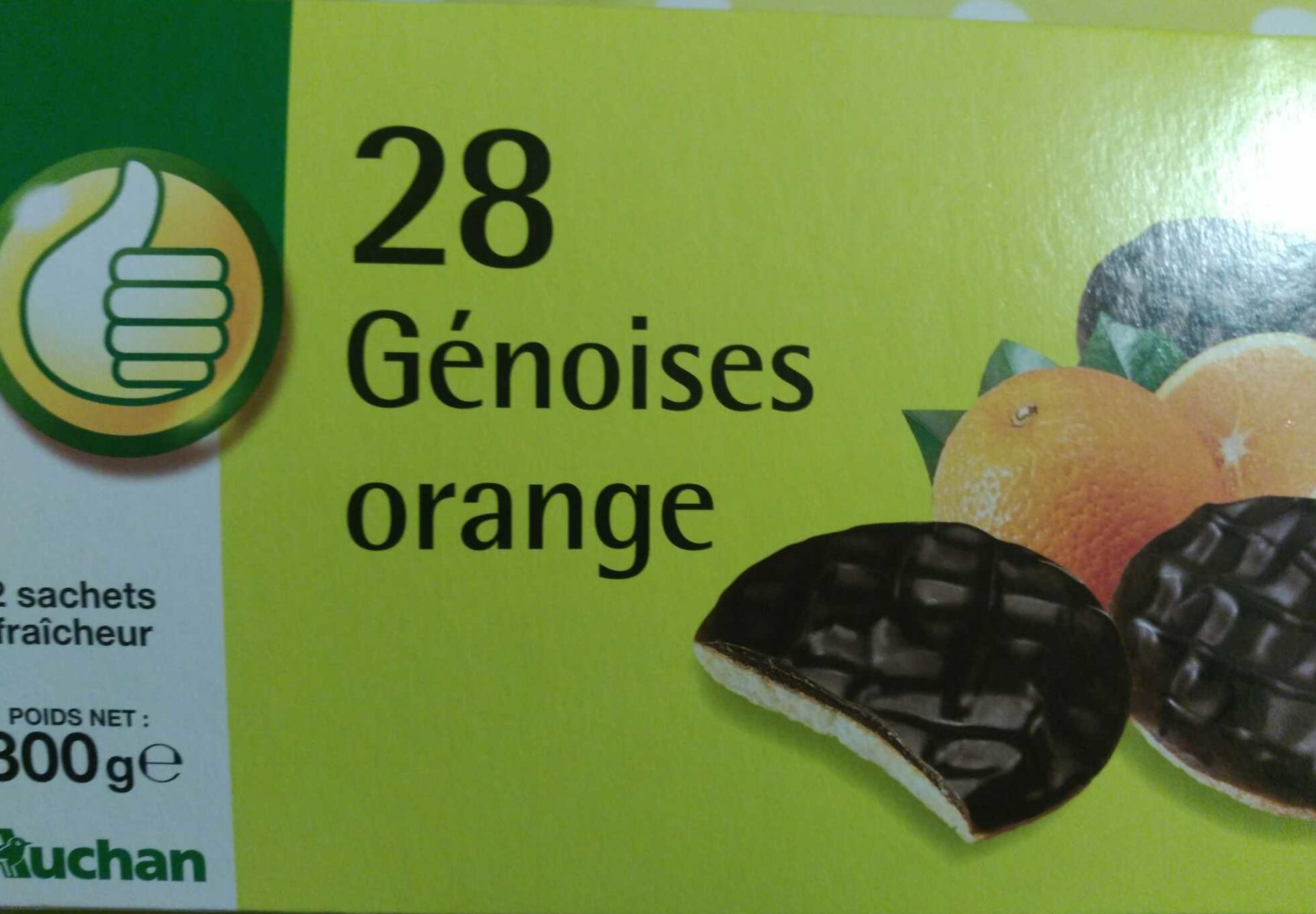 28 Génoises Orange - Produit