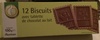 12 Biscuits avec tablette de chocolat au lait - Product