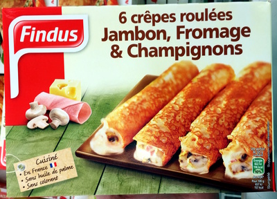 6 Crêpes Roulées Jambon, Fromage & Champignons - Product - fr