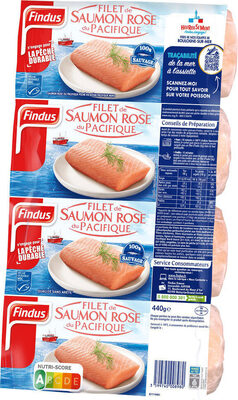 Filets Saumon rose du Pacifique MSC - Produit