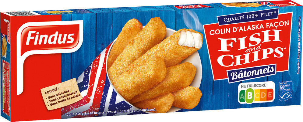 Bâtonnets Façon Fish And Chips - Product - fr