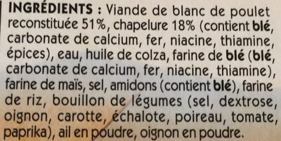 Nuggets de Poulet - Ingredients - fr