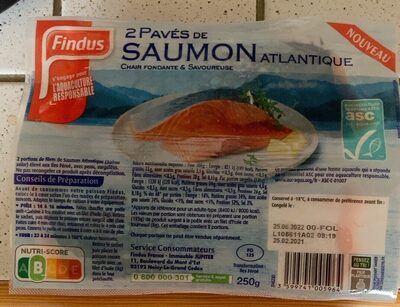 2 Pavés de Saumon Atlantique - Product - fr
