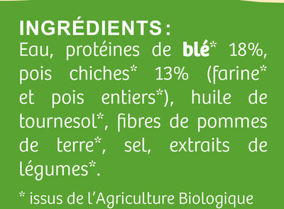 Bouchée Végétale Bio - Ingredients - fr