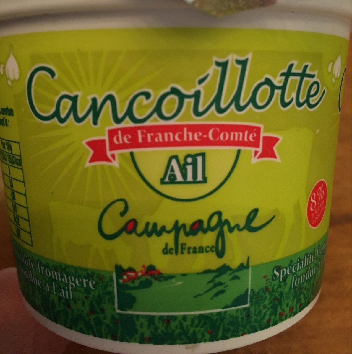 Cancoillotte ail - Produit