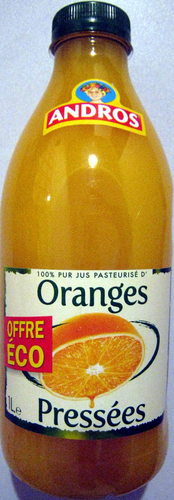 100% pur jus pasteurisé d'Oranges pressées Andros - Product - fr