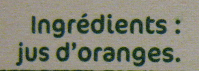 100% pur jus pasteurisé d'Oranges pressées Andros - Ingredients - fr