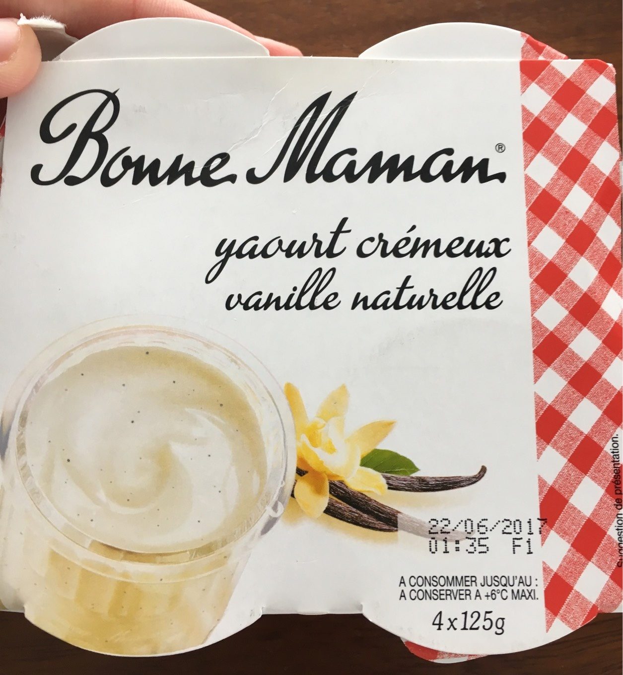 Yaourt Vanille Bonne Maman - Produit