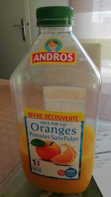 Andros jus orange pressé sans pulpe - Produit