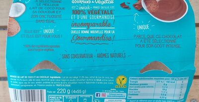 Mousse au chocolat - végétal - Voedingswaarden - fr
