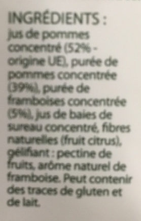 Nature Addicts, sticks framboise - Ingredienti - fr
