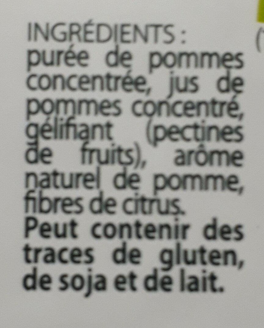 Fruit Stick - Pomme - المكونات - fr