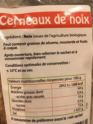 Cerneaux de noix - Ingredients - fr