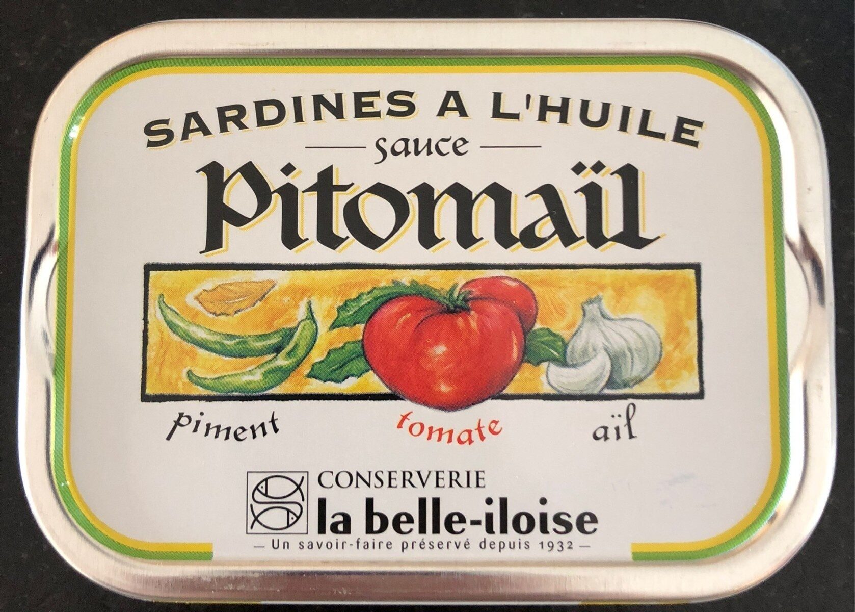 Sardines à l'huile sauce Pitomaïl - Produit