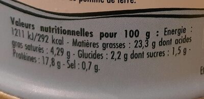 Emietté de thon à la Marie-Galante - Nutrition facts - fr