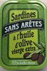 Sardines sans arêtes à l’huile d’olive - Produit
