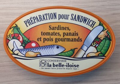 Préparation pour sandwich  Sardines, tomates, panais et pois gourmands - Product - fr