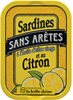 Sardines sans arêtes à l'huile d'olive et au citron - Produkt