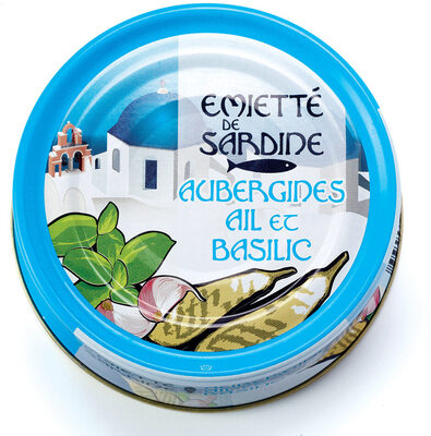 Emietté de sardine aubergines, aïl et basilic - Product - fr
