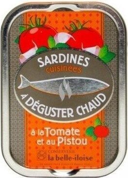 Sardines cuisinées à déguster chaud à la tomate et au pistou - نتاج - fr