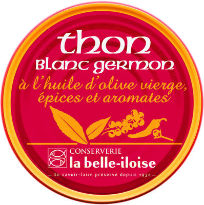 Thon blanc Germon, huile d’olive vierge, épices et aromates - Produkt - fr