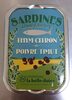 Sardines à l’huile d’olive vierge thym citron et poivre timut - Produkt