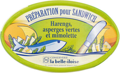 Préparation pour sandwich harengs, asperges vertes et mimolette - نتاج - fr