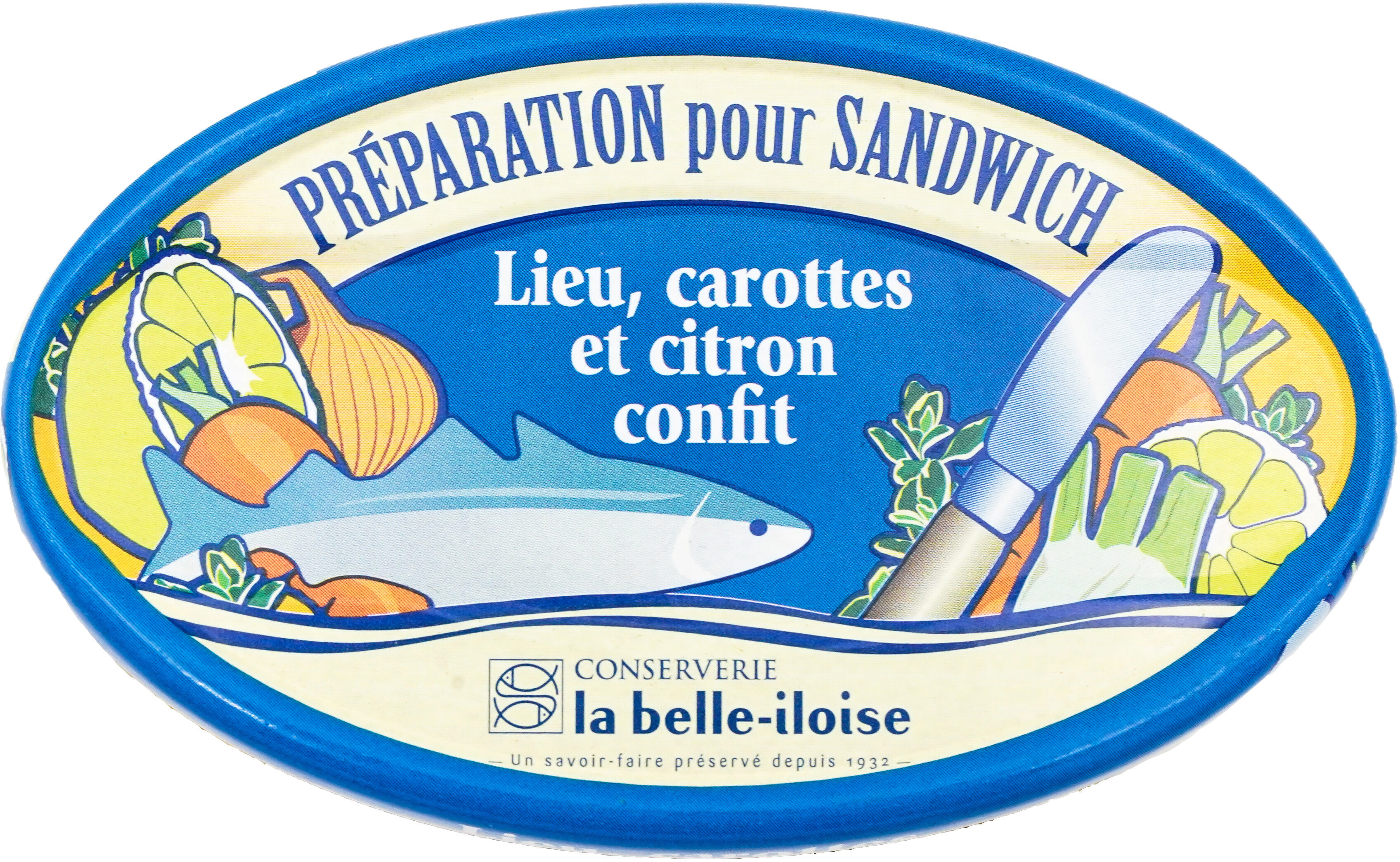 Préparation pour sandwich lieu, carottes et citron confit - Product - fr